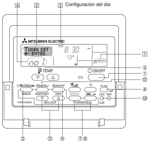 MITSUBISHI PLFY-P-NBMU-E - 6.1.1.Temporizador seminal - 1