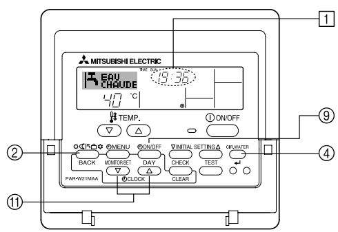 MITSUBISHI PWFY-P36NMU-E-BU - Remarque: - 1