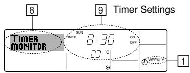MITSUBISHI PWFY-P72NMU-E-AU - How to View the Weekly Timer Settings - 1