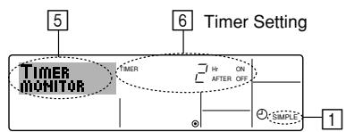 MITSUBISHI PWFY-P72NMU-E-AU - Viewing the Current Simple Timer Settings - 1