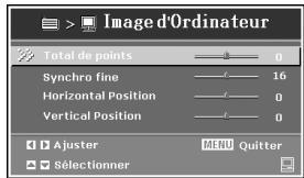 MITSUBISHI SD210U - Menu Image d'ordinateur - 1