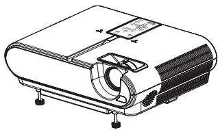 MITSUBISHI SD210U - Utiliser les pieds de réglage (avant) - 1