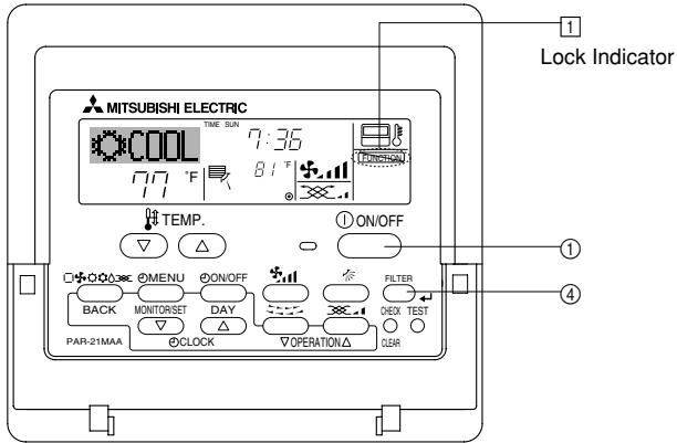 MITSUBISHI SEZ-KD09 - Locking the Remote Controller Buttons (Operation function limit controller) - 1