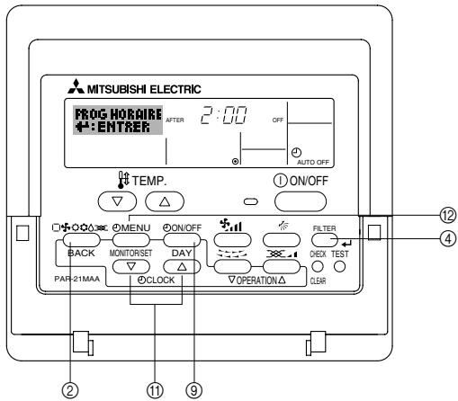 MITSUBISHI SEZ-KD09 - Minuterie "Auto Off" (Arrêt auto) - 1