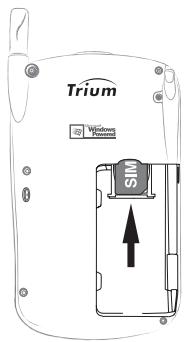 MITSUBISHI TRIUM MONDO - - Insertion de la carte SIM et de la batterie - 5