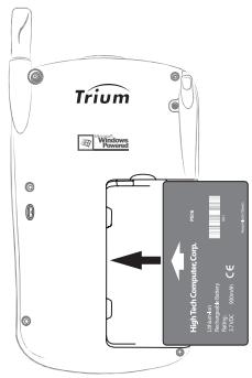 MITSUBISHI TRIUM MONDO - - Insertion de la carte SIM et de la batterie - 6
