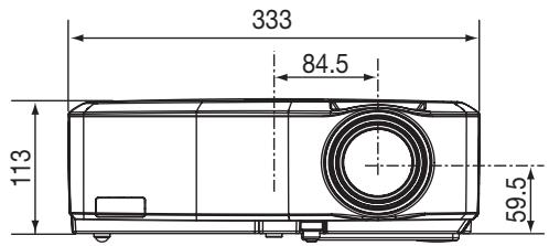 MITSUBISHI WL639 - Scheme d'encombrement (unite: mm) - 3