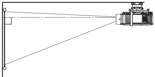 MITSUBISHI XL1550U - Projection avant, fixation au plafond - 1