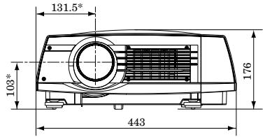 MITSUBISHI XL5900UL - Vues de l'appareil dans les trois dimensions (mm) - 6