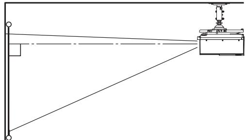 MITSUBISHI XL6500 - Projection avant, fixation au plafond - 1
