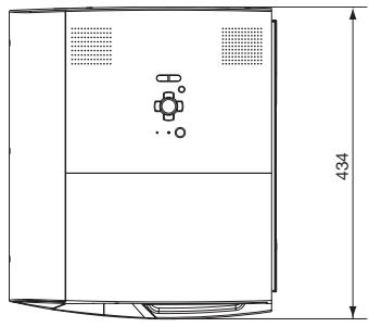 MITSUBISHI XL6600 - Scheme d'encombrement (unité: mm) - 1
