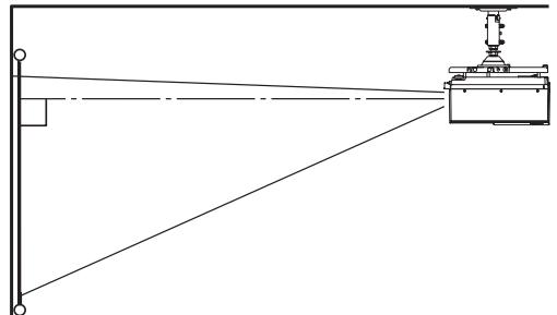 MITSUBISHI XL6600 - Projection avant, fixation au plafond - 1