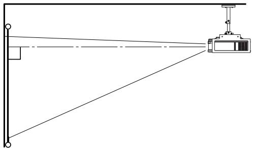 MITSUBISHI XL9 - Projection avant, fixation au plafond - 1