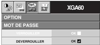 MITSUBISHI XL9 - Pour annuler la fonction de verrouillage par mot de passer : - 1