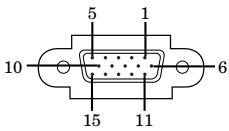MITSUBISHI XL9U - COMPUTER / COMPONENT VIDEO IN/OUT (Mini D-SUB 15 broches) - 1
