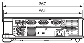 MITSUBISHI XL9U - Vues de l'appareil (unité: mm) - 4