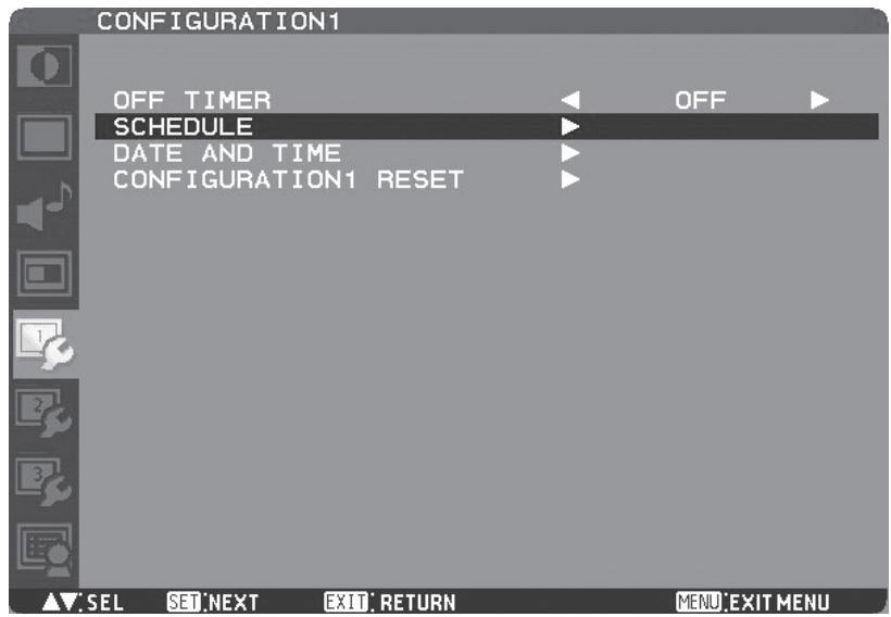 MITSUBISHI LDT422V - Réglage du calendrier - 2