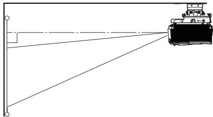 MITSUBISHI XD590U - Projection avant, fixation au plafond - 1
