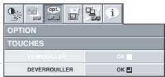 MITSUBISHI XD590U - Pour annuler la fonction de verrouillage par mot de passe: - 1