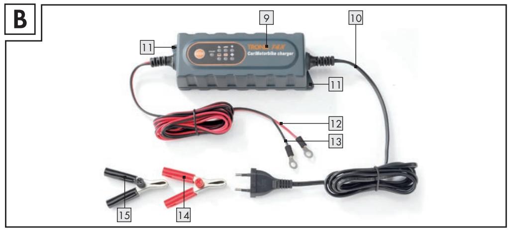 TRONIC KH 3157 AUTOMATIC CAR BATTERY CHARGING STATION T4X - 4