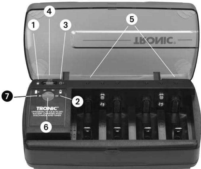 TRONIC KH 967 UNIVERSAL BATTERY CHARGER WITH TIMER FUNCTION - Caractéristiques techniques - 1