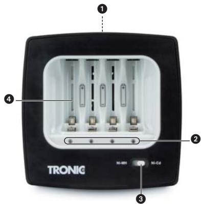 TRONIC TLG 1750 A1 QUICK-CHARGE RECHARGEABLE BATTERY CHARGER - 2