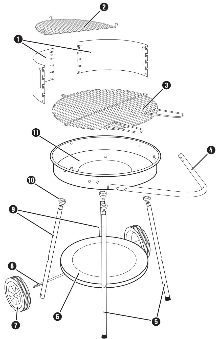 FLORABEST FRG 45 A1 ROUND BARBECUE - 1
