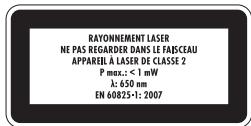 POWERFIX KH 2927-1 ULTRASONIC DISTANCE METER - Danger par rayon laser! - 1