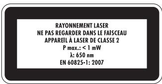 POWERFIX KH 4008 LASER SPIRIT LEVEL - Risque de blessures ! - 2