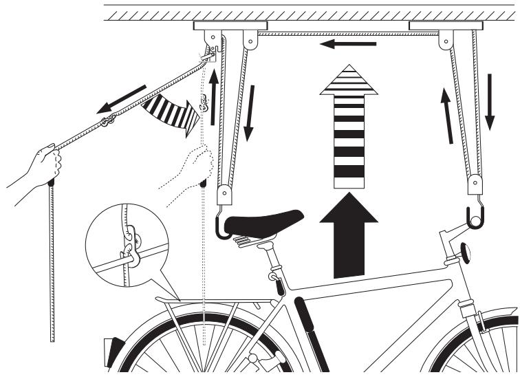 POWERFIX KH 4260 BICYCLE HOIST - Attention - 4