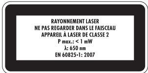 POWERFIX PLW 3 A1 LASER SPIRIT LEVEL - Risque de blessures et de dommages matériels - 1