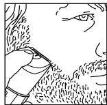 REMINGTON MB-45 - Para definir la linea decretimiento de la barba - 1