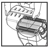 REMINGTON WDF-7000 - Retrait du protège-tête - 1