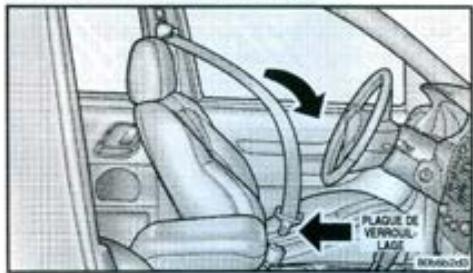 JEEP GRAND CHEROKEE 1999 - Mode d'emploi des ceintures de sécurité à trois points - 1