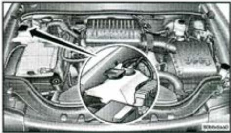JEEP GRAND CHEROKEE 1999 - Vérification du niveau de liquide - moteurs à essence - 1