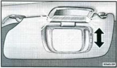 JEEP GRAND CHEROKEE 1999 - Miroirs de courtoisie éclairés — selon l'équipement - 1
