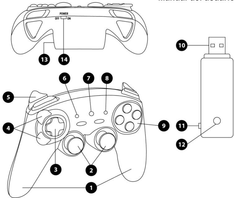 THRUSTMASTER FERRARI WIRELESS GAMEPAD 430 SCUDERIA - Para PC &amp; PS3 - 1