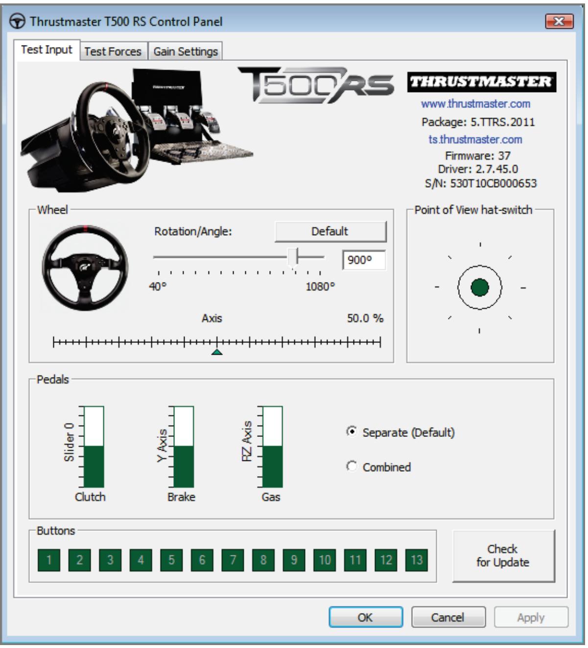 THRUSTMASTER T500 RS - Anmerkungen: - 12