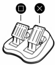 THRUSTMASTER UNIVERSAL CHALLENGE 5-IN-1 - STANDAARDTOEWIJZING VOOR KNOPPEN EN PEDAALSET OP DE PLAYSTATION® 2 - 4