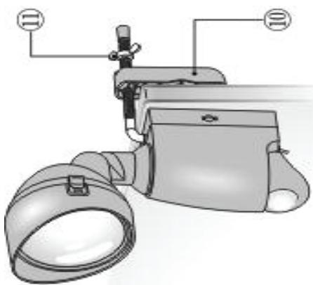 IDK MULTIMEDIA LIRS-100 - Installation et fixation de la lampe spot - 5