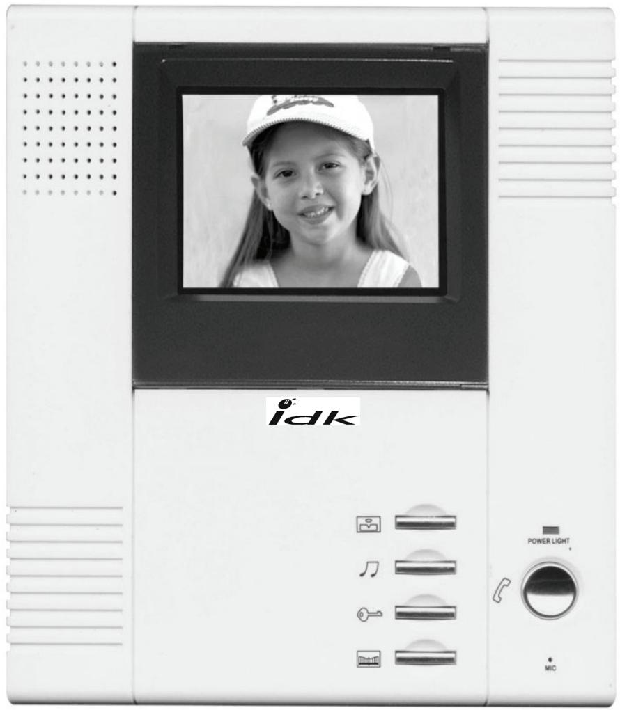IDK MULTIMEDIA PVNB4-150 - Portier Video Noir et Blanc Mains Libres PVNB4-150 - 1