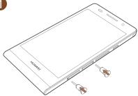 HUAWEI ASCEND P6 - De micro-SIM- en microSD-kaart installeren - 1
