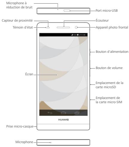 HUAWEI ASCEND P6 - Prise en main du téléphone - 1