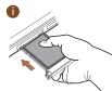 HUAWEI ASCEND P6 - Installazione della schedà micro SIM e microSD - 5