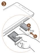 HUAWEI ASCEND P6 - Installation des cartes micro-sim et microsd - 2