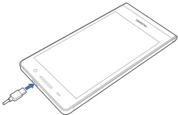 HUAWEI ASCEND P6 - De batterij opladen - 2