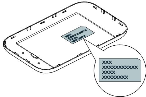 HUAWEI E5573 - SSID et clé de chiffrement de réseau sans fil par défaut: - 1