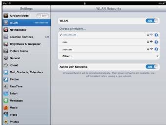 HUAWEI E5573 - Example 2: Connexion à une tablette via Wi-Fi (ici, l'iPad) - 1