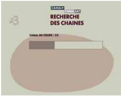 CANAL PLUS DECODEUR TNT+ DE TYPE 1 - ETAPE B: MEMORISATION DES CHAINES DE LA TNT - 1
