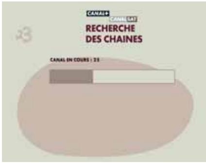 CANAL PLUS DECODEUR TNT+ DE TYPE 2 - ETAPE B: MEMORISATION DES CHAINES DE LA TNT - 1